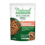 Lot �conomique : 6x100g natural trainer bocconcini adult small & toy bouch�es en sauce au saumon nourriture ...
