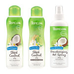 Lot �conomique�: 236ml spray + 355ml shampooing + 355ml conditionneur tropiclean lime cocoa pour animaux ...