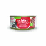 Lot �conomique: 24x140g schesir complete nutrition en gel�e thon crevettes p�t�e pour chat