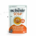 Schesir soup 12 x 40 g pour chat - thon, carottes, potiron
