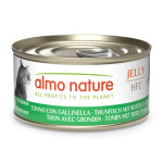 Lot �conomique�: 24x70g almo nature hfc jelly thon avec grondin rouge nourriture pour chats humide