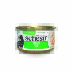 Lot �conomique : 24x70g bo�tes schesir complements en gel�e poulet p�t�e�pour chat