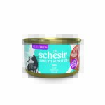 Lot �conomique�: 24x85g schesir complete nutrition filet au bouillon thon p�t�e pour chat