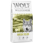 Lot �conomique: 2x12kg wolf of wilderness adult  green fields  agneau, sans c�r�ales - croquettes pour ...