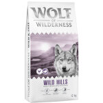 2x12kg wolf of wilderness adult wild hills canard, sans c�r�ales croquettes pour chien
