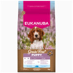 3kg eukanuba grain free puppy small & medium breed poisson de mer croquettes pour chien