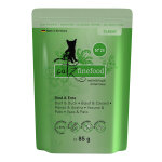 64 x 85 lot �conomique catz finefood 64 x 85 g b?uf, canard - p�t�e pour chat