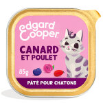 Lot edgard & cooper kitten pâté sans céréales 12 x 85 g pour chaton - canard, poulet Lot edgard & cooper kitten pâté sans céréales 12 x 85 g pour chaton - canard, poulet