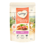 Feringa vitality hairball care pour chat anti - boules de poils au saumon 12 x 85 g Feringa vitality hairball care pour chat anti - boules de poils au saumon 12 x 85 g