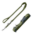 Lot hunter london : collier + laisse, vert olive pour chien - vario basic taille s + laisse 200 x 1 cm ...