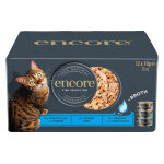 Lot mixte encore en bouillon 12 x 70 g botes pour chat - slection au poisson (3 saveurs)