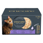 Lot mixte encore en bouillon 12 x 70 g botes pour chat - slection raffine (6 saveurs)