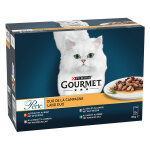 Lot mixte gourmet perle 12 x 85 g pour chat - duo de la campagne Lot mixte gourmet perle 12 x 85 g pour chat - duo de la campagne