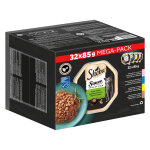Lot mixte sheba 32 x 85 g pour chat - sauce lover (saumon, thon, poulet, canard)