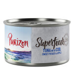 Lot purizon superfoods 24 x 140 g pour chien - thon, cabillaud, patates douces, pommes