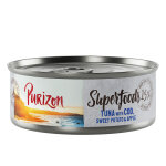Purizon superfoods 6 x 70 g pour chat - thon, cabillaud, patates douces, pommes