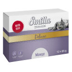 Lot smilla deluxe mousse 24 x 85 g pour chat - b?uf, thym
