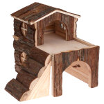 Maison  deux tages pour rongeur l 30 x l 20 x h 30 cm (pour cochon d'inde)