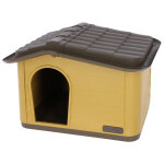 Maison kerbl pet paola eco l 60 x b 51 x h 41 cm miel / noir pour chat