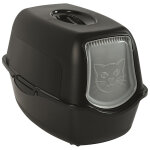 Maison de toilette rotho mypet eco bailey pour chat - noir