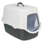 Maison de toilette trixie vico avec couvercle pour chat - gris foncé / gris clair Maison de toilette trixie vico avec couvercle pour chat - gris foncé / gris clair