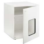 Maisonnette en bois pour chat - blanc Maisonnette en bois pour chat - blanc