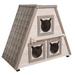 Maisonnette madeira pour chat - l 90 x l 50 x h 75 cm Maisonnette madeira pour chat - l 90 x l 50 x h 75 cm