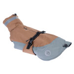 Manteau nomad tales bloom warm taupe pour chien - longueur du dos : environ 40 cm