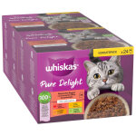 M�gapack whiskas 1 + marmiton 48 x 85 g pour chat - s�lection classique en gel�e