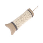 Modern living drapia coussin de jeu en sisal 7, 5x25cm chat