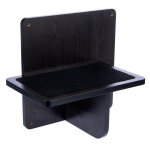 Modern living san francisco meuble � griffer mural avec plateforme, noir chat