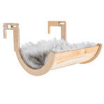 Natural paradise chaise longue chauffante camellia gris chat