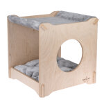 Niche pour chat mimosa natural paradise gris clair Niche pour chat mimosa natural paradise gris clair