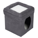 Niche cube pliable l39 l39 h42cm pour chat - niche pour chat Niche cube pliable l39 l39 h42cm pour chat - niche pour chat