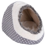 Niche white dots pour chat - l40 x l40 x h28 cm Niche white dots pour chat - l40 x l40 x h28 cm