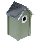Nichoir vert de tiaki env. 16 x 13, 5 x 26 cm, pour oiseaux