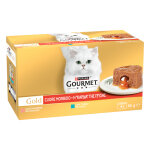 16x85g gourmet gold c?ur fondant lot mixte poisson (2 vari�t�s) nourriture humide pour chat