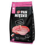 Pan mi?sko large puppy veau, caille pour chien - 9 kg