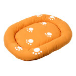 Panier chat rebord rembourr orange l45xl35cm panier smilla pour chat