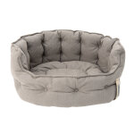 Panier cozy ecolife gris pour chien - l 64 x l 60 x h 30 cm