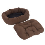 Panier cozy mocca grand chien l120 l105 h25cm - panier pour chien