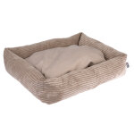 Panier tiaki lincoln en velours ctel pour chien 77 x 66 x 15cm pour chien