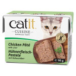Pte catit cuisine 12 x 95 g au poulet et au foie, nourriture humide pour chat