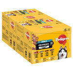 12x85g pedigree adult sachet fra�cheur prot�ine plus en gel�e 4 vari�t�s d'aliments pour chiens humides ...