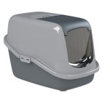 Peewee ecohus maison de toilette anthracite / gris pour chat - maison de toilette pour chat