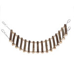 Pont suspendu naturel tiaki 77 x 15 x 2 cm jouet pour oiseaux