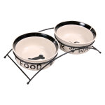 Porte - gamelles (2x1, 6l) trixie eat on feet, écuelles - 20 cm de diamètre Porte - gamelles (2x1, 6l) trixie eat on feet, écuelles - 20 cm de diamètre