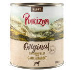 Purizon adult 12 x 800 g - sans c�r�ales pour chien - puppy gibier, lapin