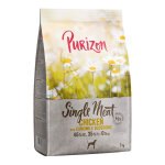 Purizon single meat adult poulet, potiron, fleurs de camomille - sans c�r�ales pour chien - 4 x 1 kg