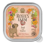 Rosie's farm mini 6 x 150 g pour chien - b?uf � la tomate